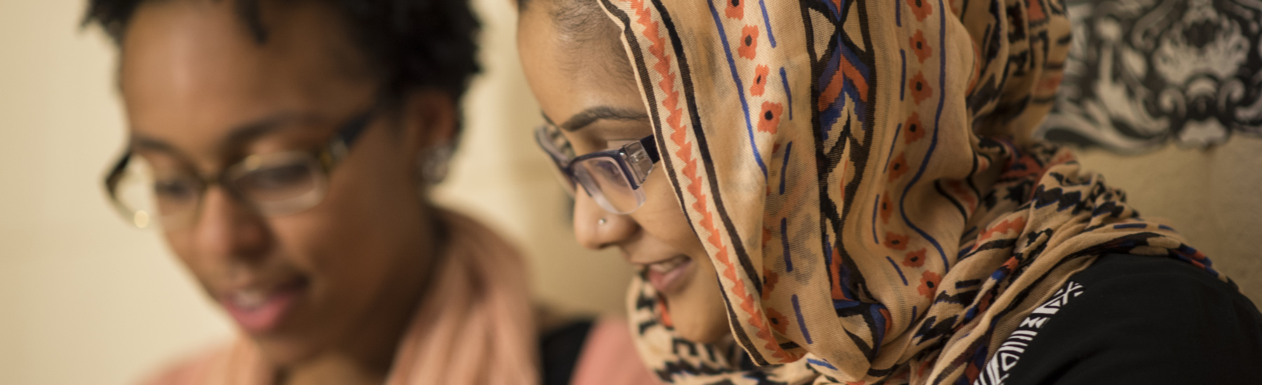 Two students talking