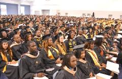 2015 Graduates Listening to Speech
