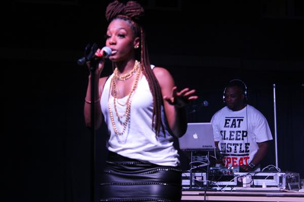 Chrisette Michele Singing at Claflin