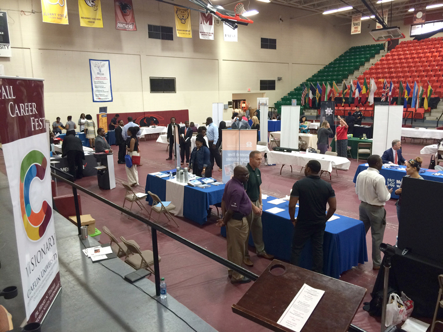 Attendees at the Fall Career Fest