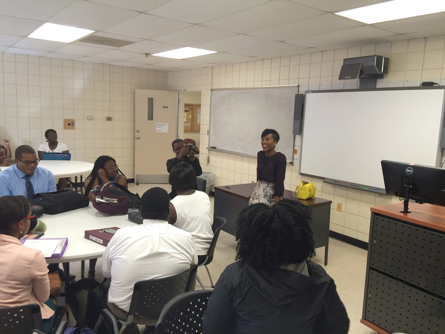 WLTX Producer Megan Rivers Speaking to Claflin Students