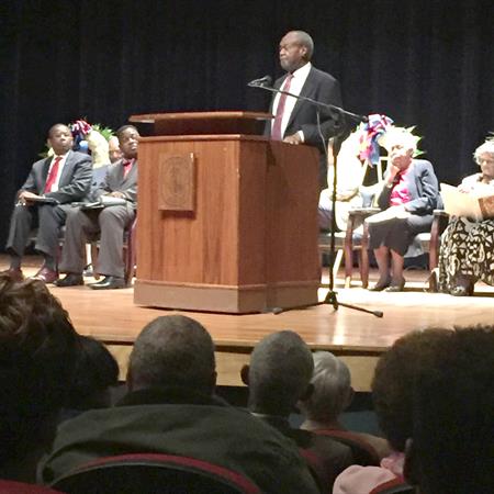 Reverand Darby Talking about the Orangeburg Massacre