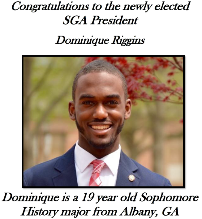 Newly Elected President Dominique Riggins' Headshot