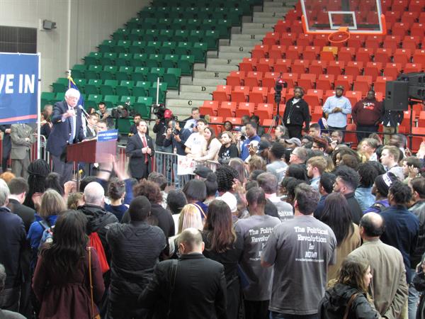 Bernie Sanders Speaking at Claflin