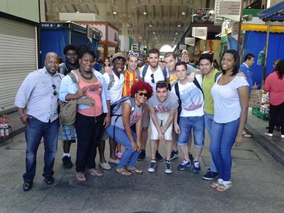 Students and Teacher Group Brazil Trip