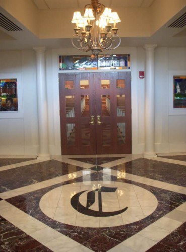 Inside Claflin's Chapel