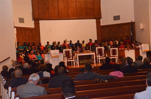 Claflin's Chapel full of Ministers and lay individuals