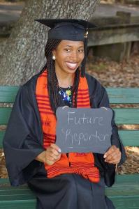 princess-williams-claflin-graduate Portrait of Princess Williams in Cap and Gown