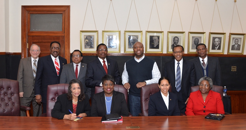 Senator Tim Scott with Claflin
