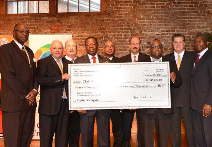 Claflin with Sodexo Donation