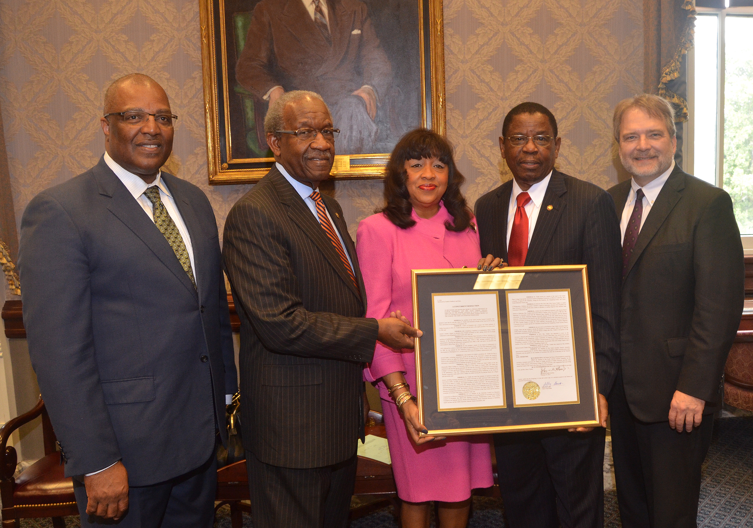 The Tisdales Recieving Honor for 20 Years of Service