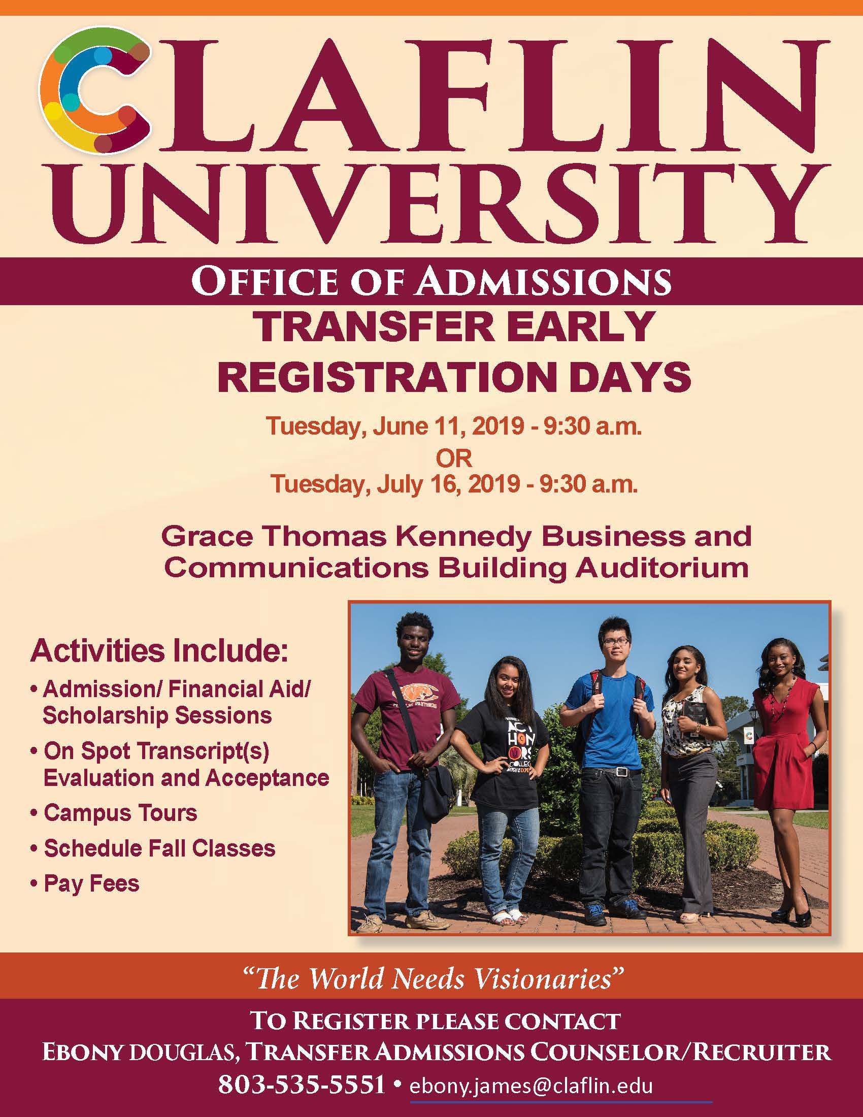 Transfer Day Flyer Spring 2019