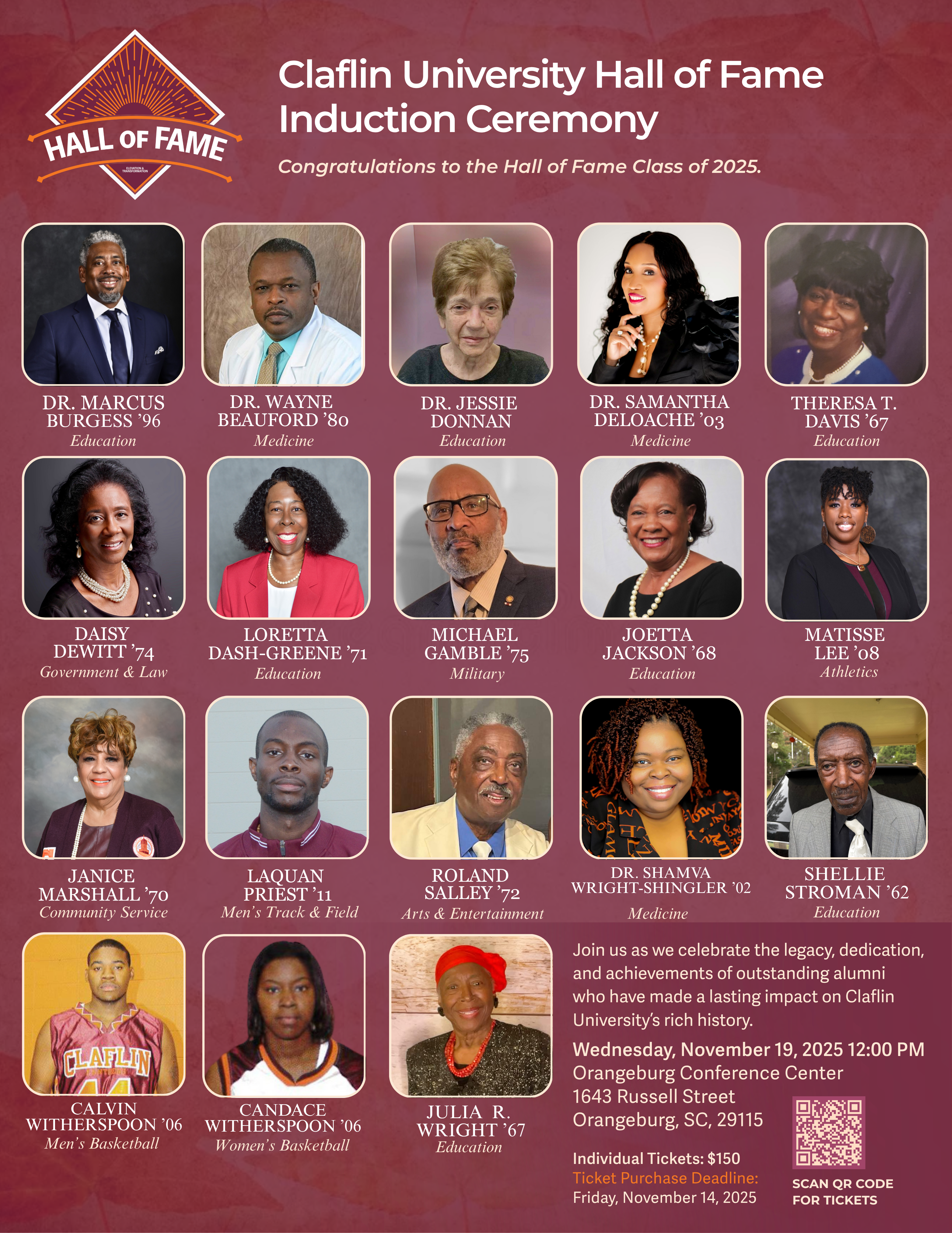 Claflin Hall of Fame