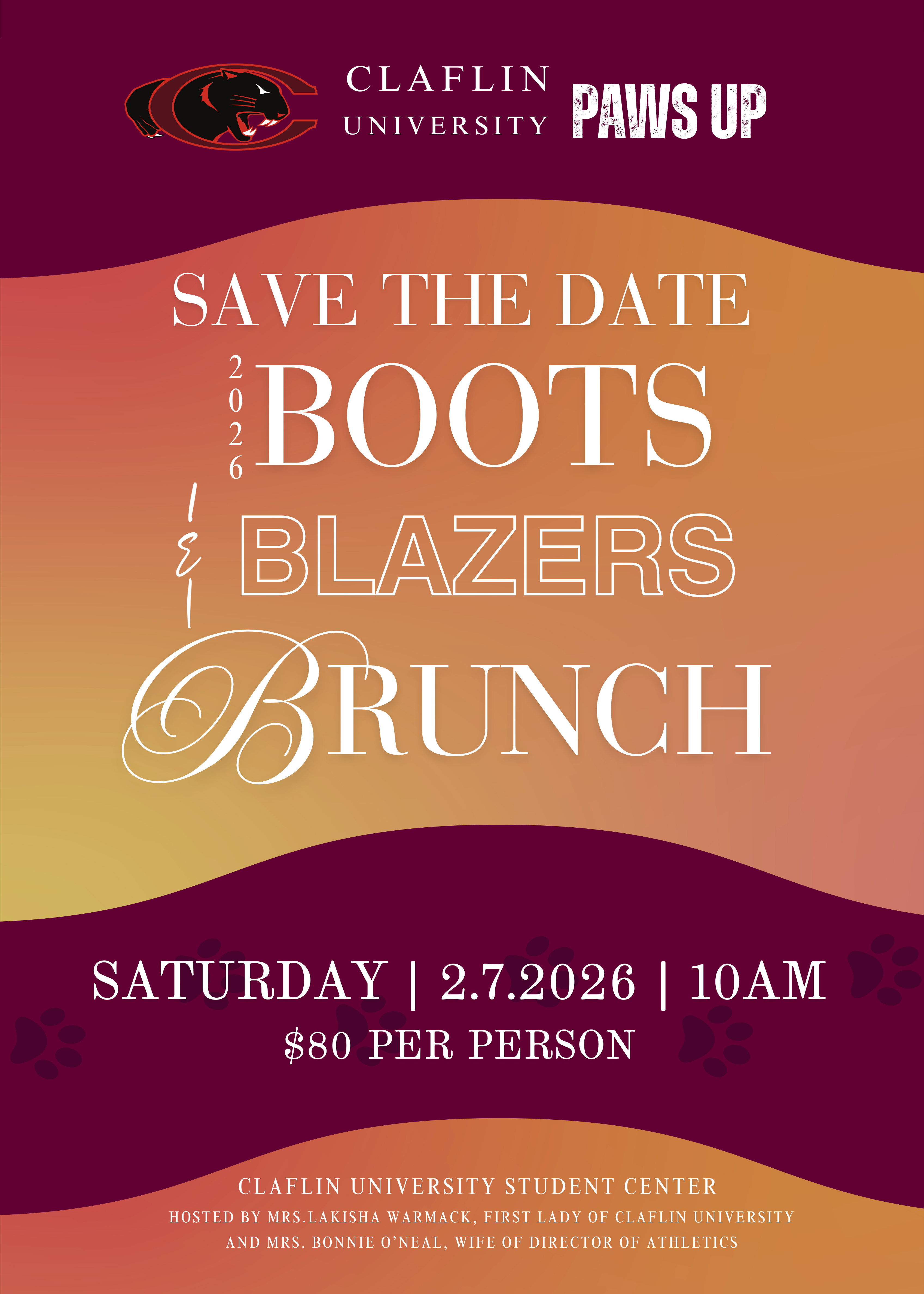 Boots & Blazers Brunch Save the Date