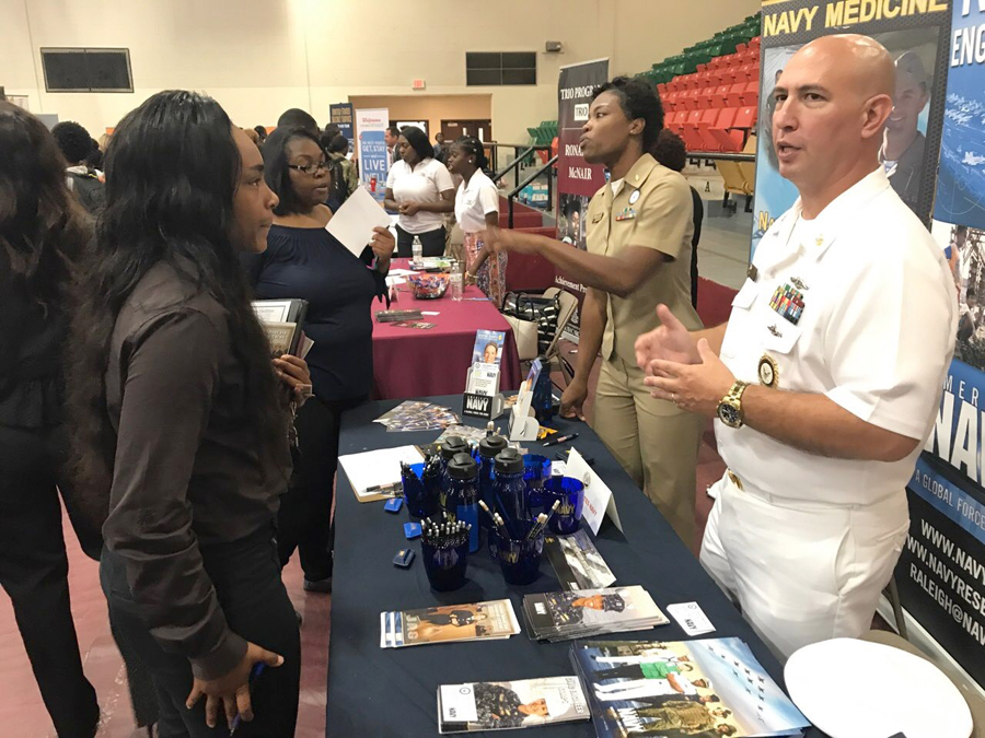 career fair navy kayla cato