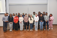 Henry Ideozu with students participating in the Entrepreneurship and Digital Ecosystem Program.