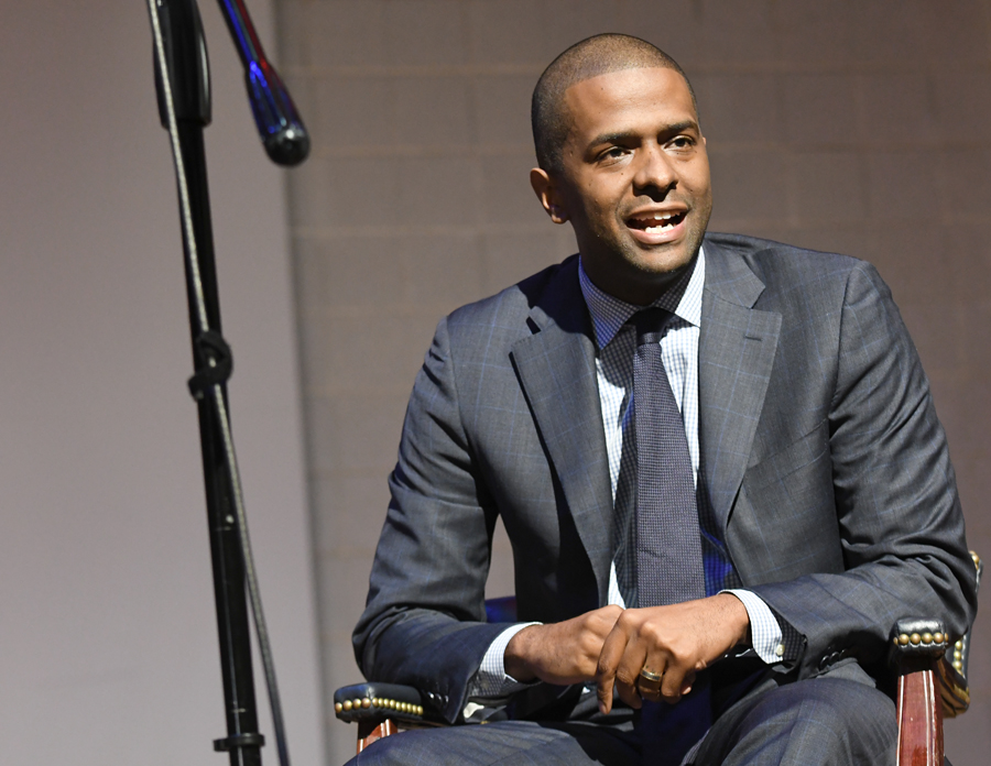 PANTHER 2018 Bakari Sellers on stage at scsu mang