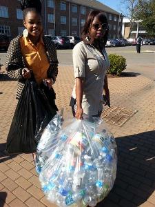Claflin Students Recycling