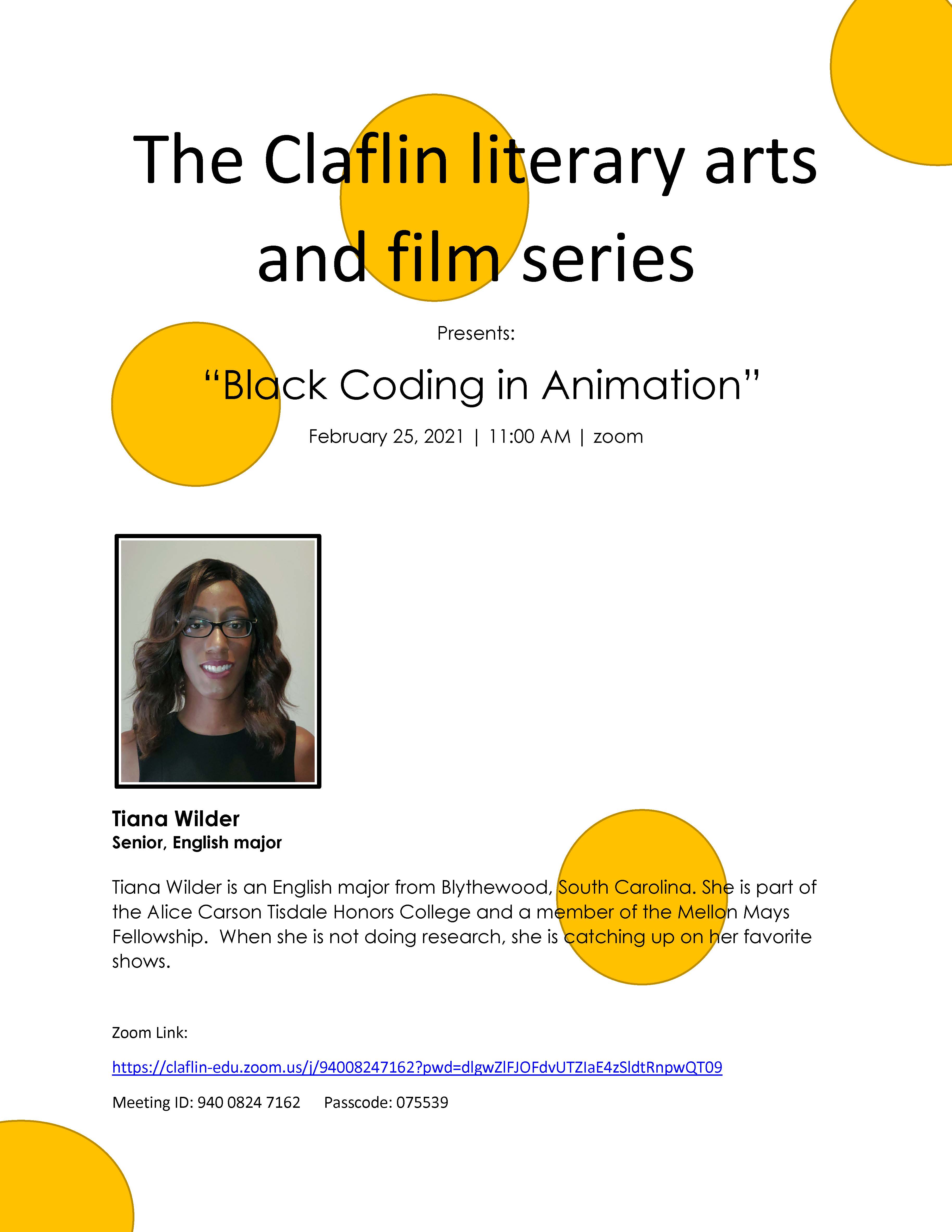 Tiana Wilder --CLAFS