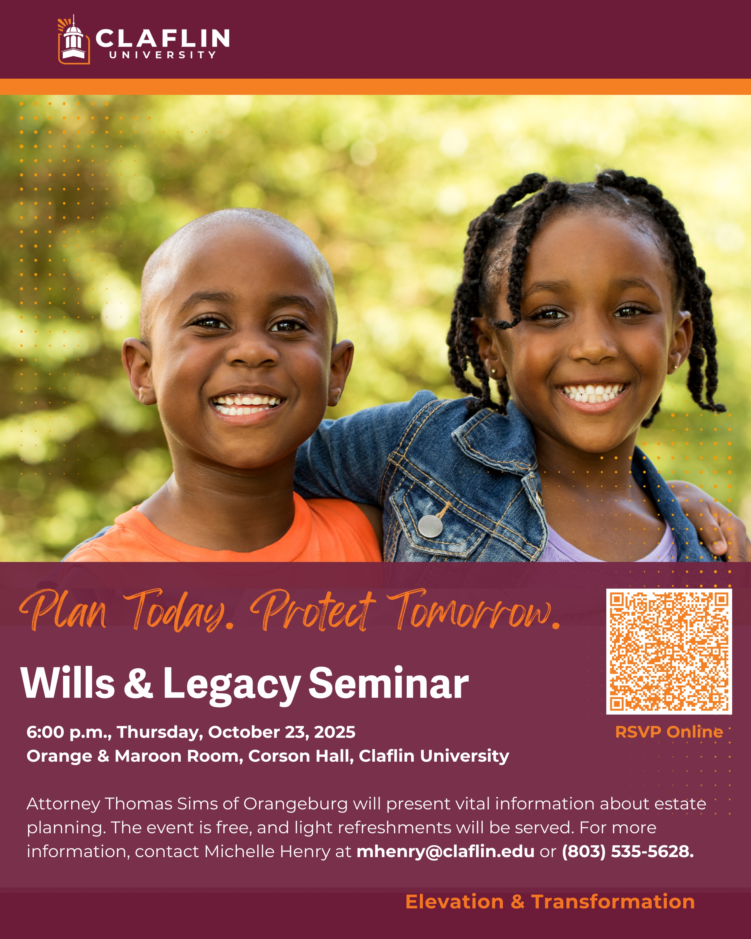 Wills - Legacy Seminar Fall 2025 with QR Code (2)_claflin university