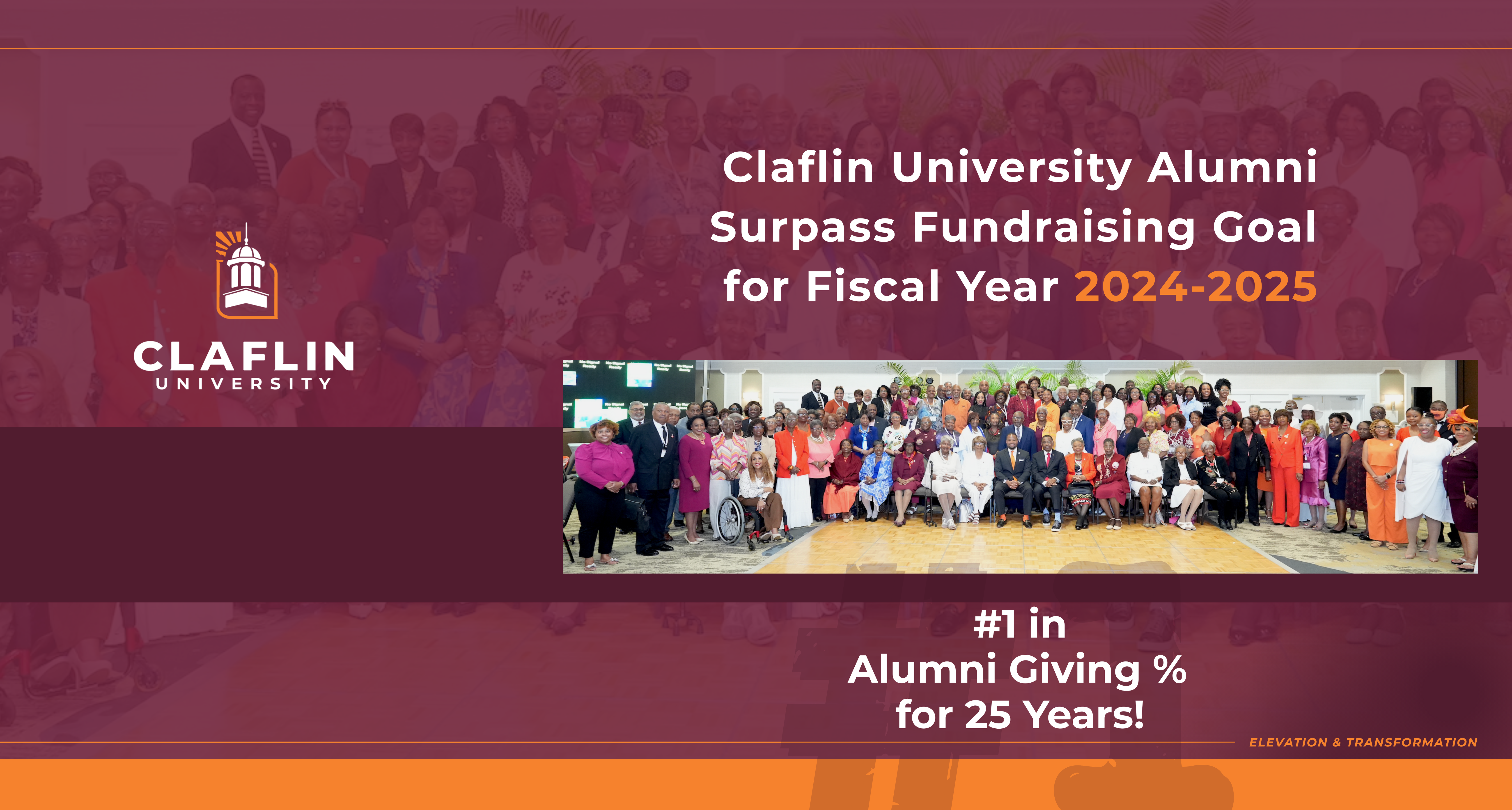 Claflin University Alumni Surpass Fundraising Goal  for Fiscal Year 2024-2025