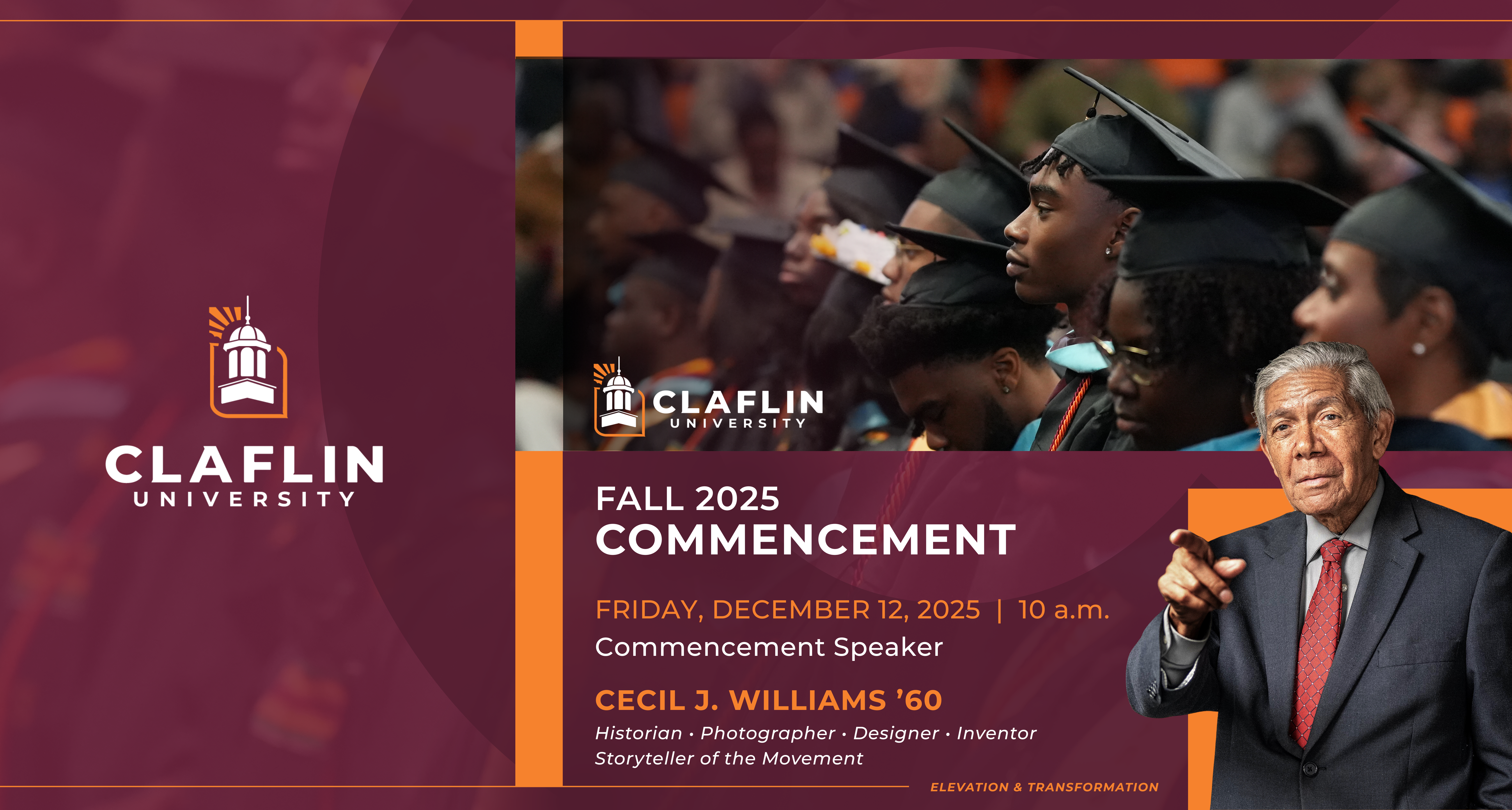 Fall 2025 commencement w:speaker banner