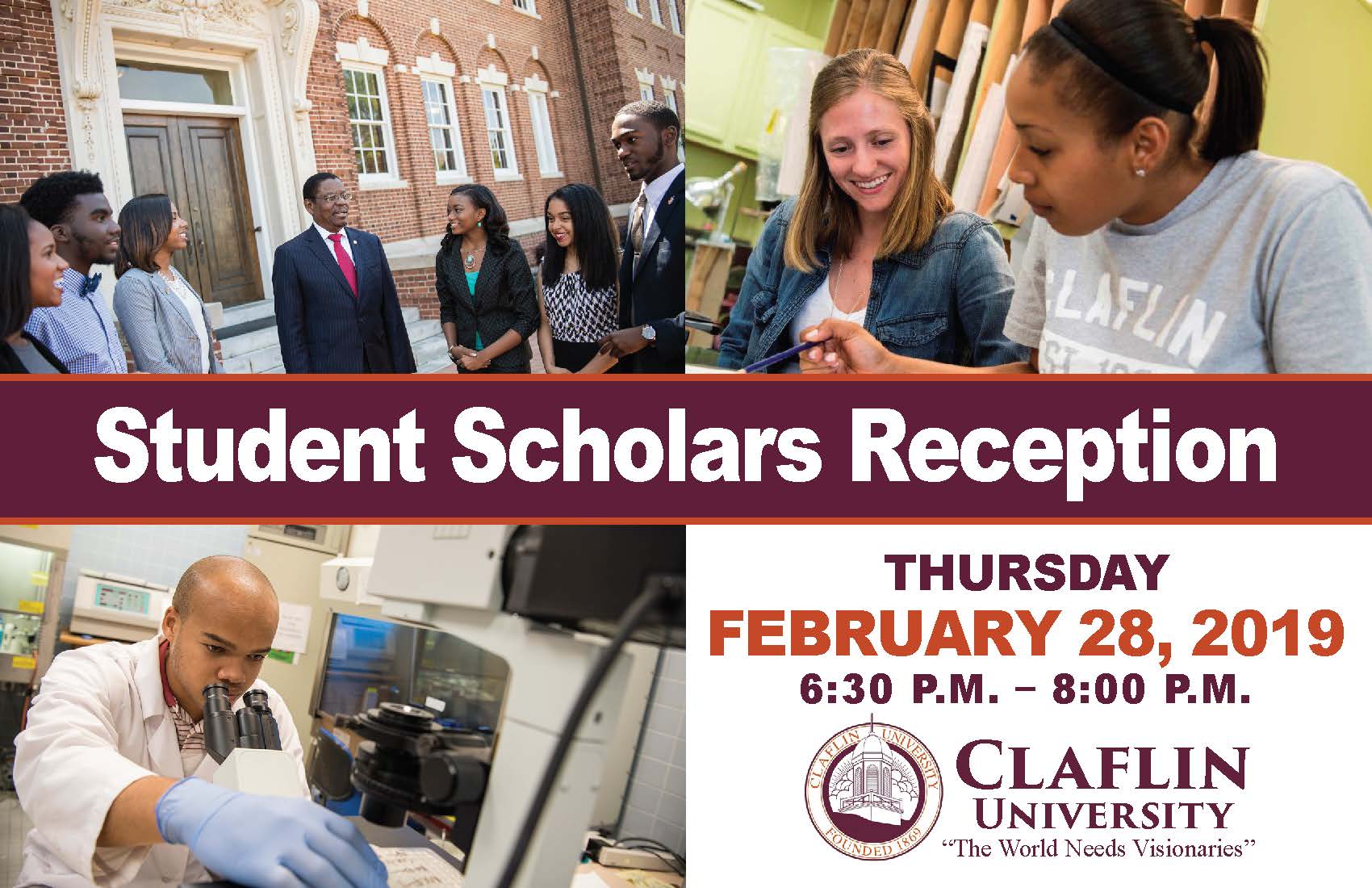 Student Scholars Reception Postcard - February 28, 2019 - Doubletree by Hilton Charlotte_Page_1